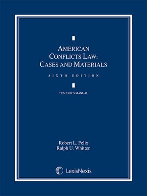 cover image of American Conflicts Law: Cases and Materials